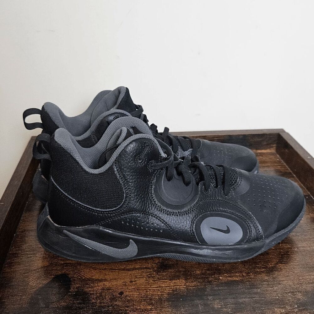 Nike Fly By Mid 2 Basketball Sneakers Shoes CU3501-004 Men's Black/Gray Size 8.5